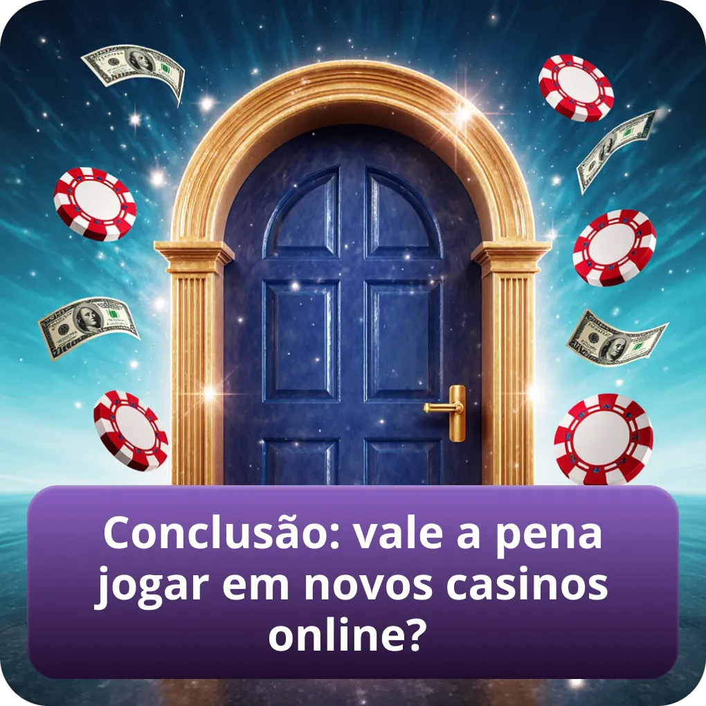 Conclusão final: vale realmente a pena jogar em novos casinos online?