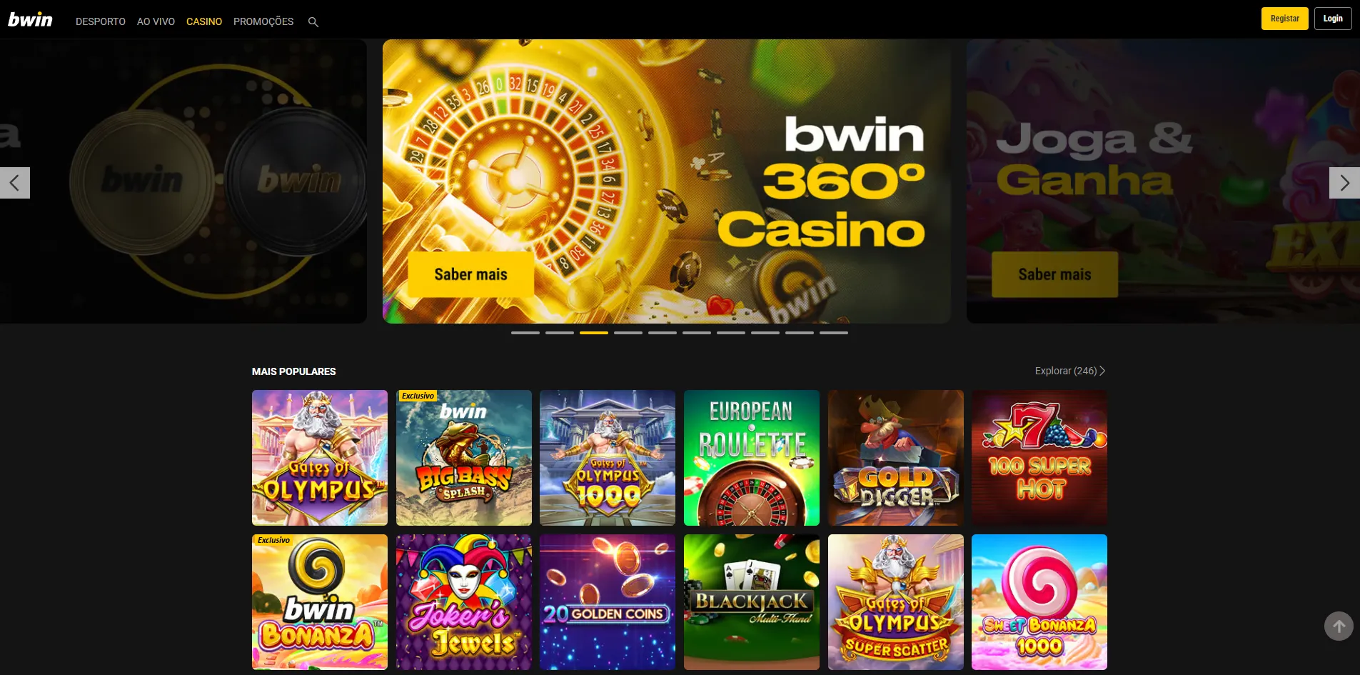 Jogos disponíveis em novos casinos online em Portugal
