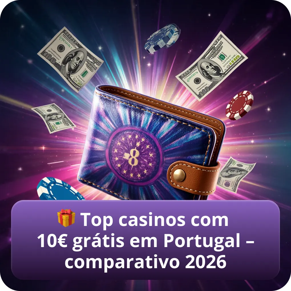 Melhores casinos com 10€ grátis em Portugal – comparação 2026